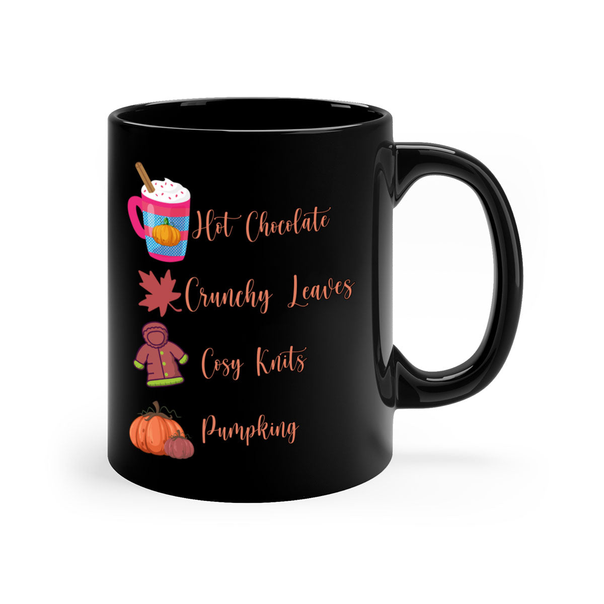 Fall 126# Mug featuring a two-tone design with a colored handle and glossy finish, available in multiple colors and sizes.