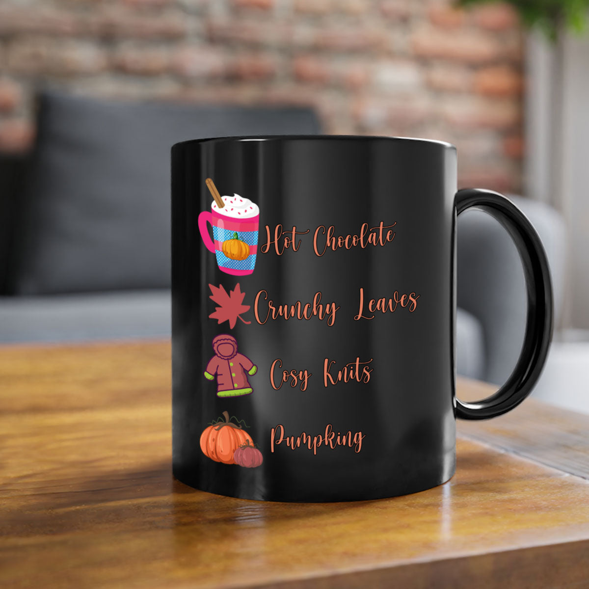 Fall 126# Mug featuring a two-tone design with a colored handle and glossy finish, available in multiple colors and sizes.