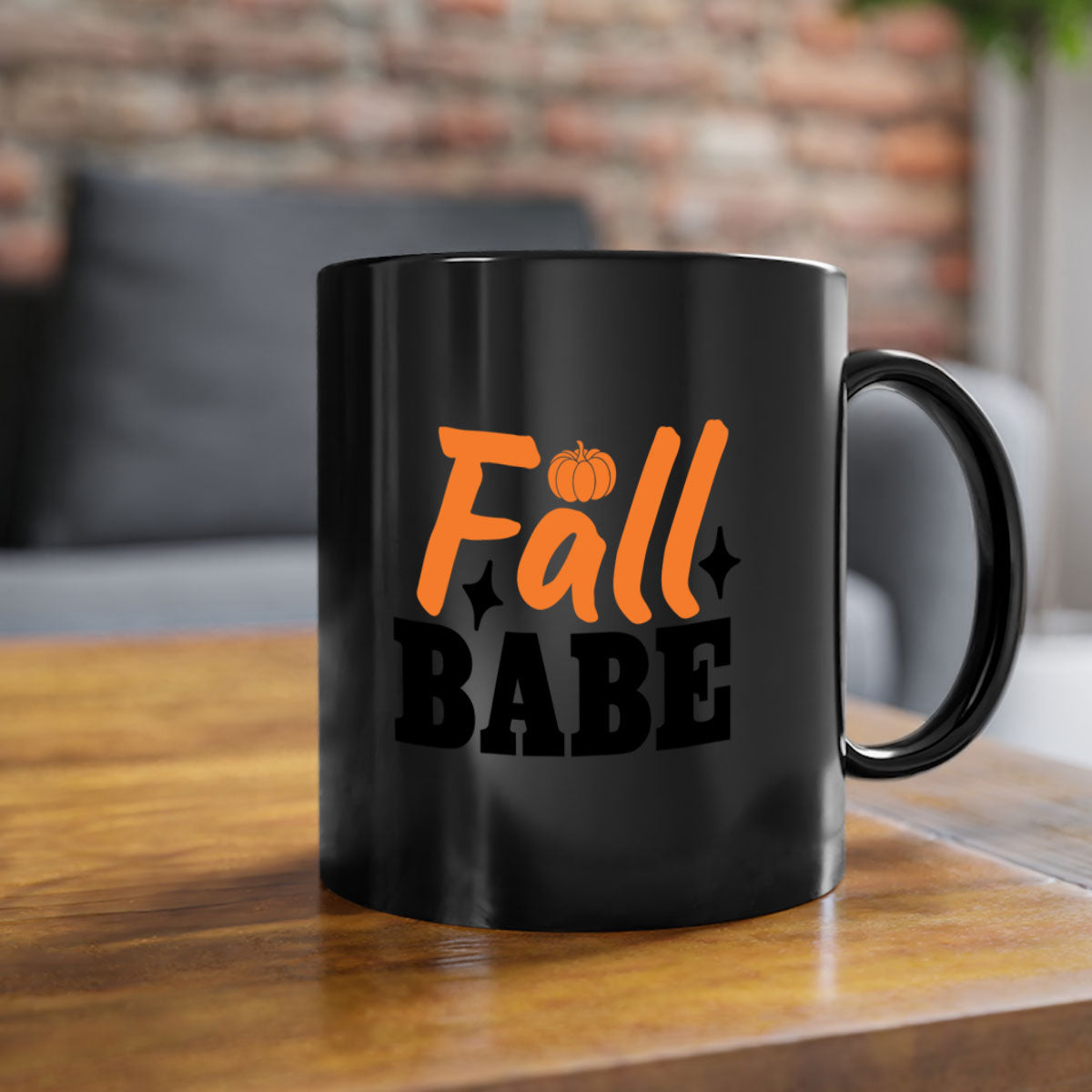 Fall Babe 89# Mug featuring a two-tone design with a colored handle and glossy finish, available in multiple colors.