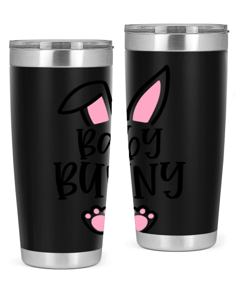 Familybaby bunny 53# Easter Tumbler, 20oz double wall vacuum stainless steel with a cute bunny design, perfect for hot and cold beverages.