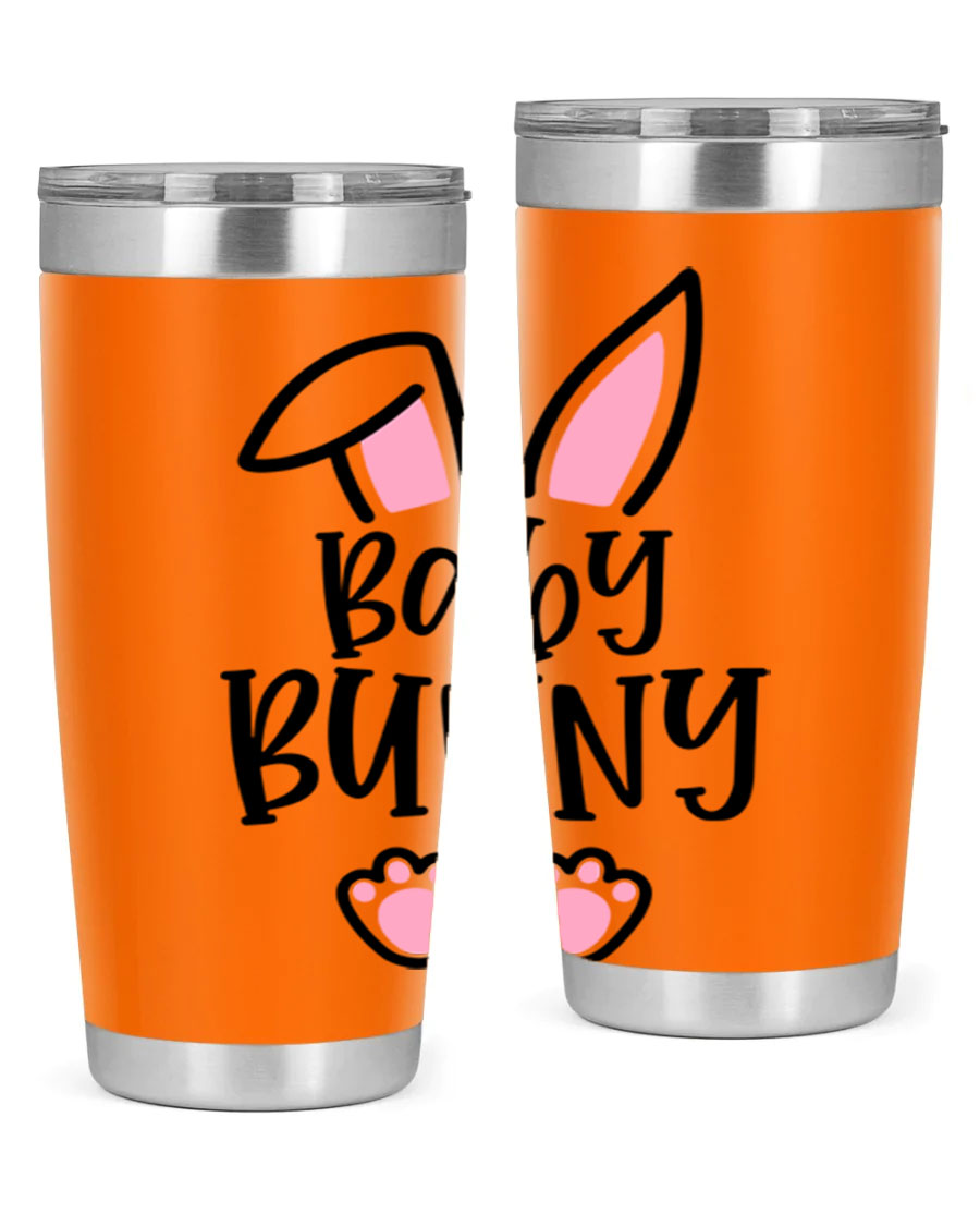 Familybaby bunny 53# Easter Tumbler, 20oz double wall vacuum stainless steel with a cute bunny design, perfect for hot and cold beverages.