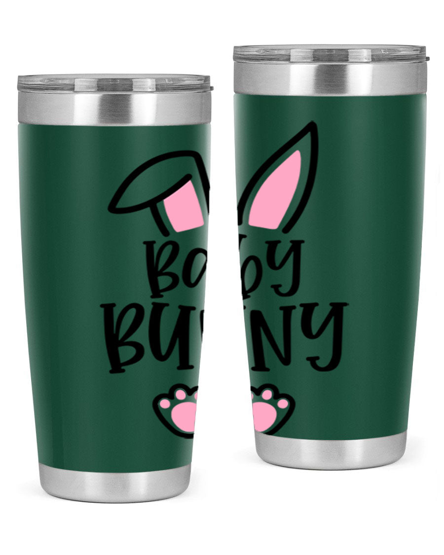 Familybaby bunny 53# Easter Tumbler, 20oz double wall vacuum stainless steel with a cute bunny design, perfect for hot and cold beverages.