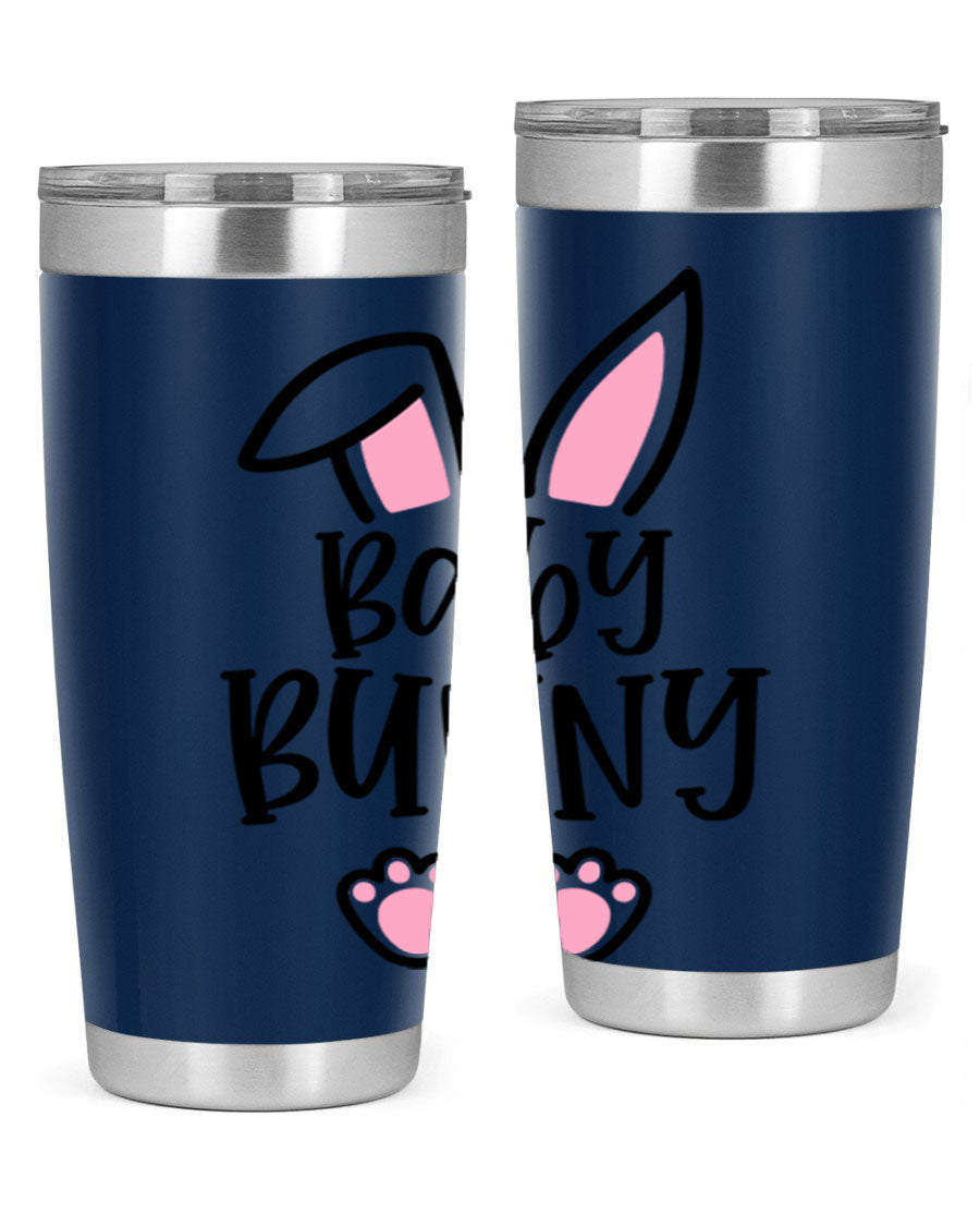 Familybaby bunny 53# Easter Tumbler, 20oz double wall vacuum stainless steel with a cute bunny design, perfect for hot and cold beverages.