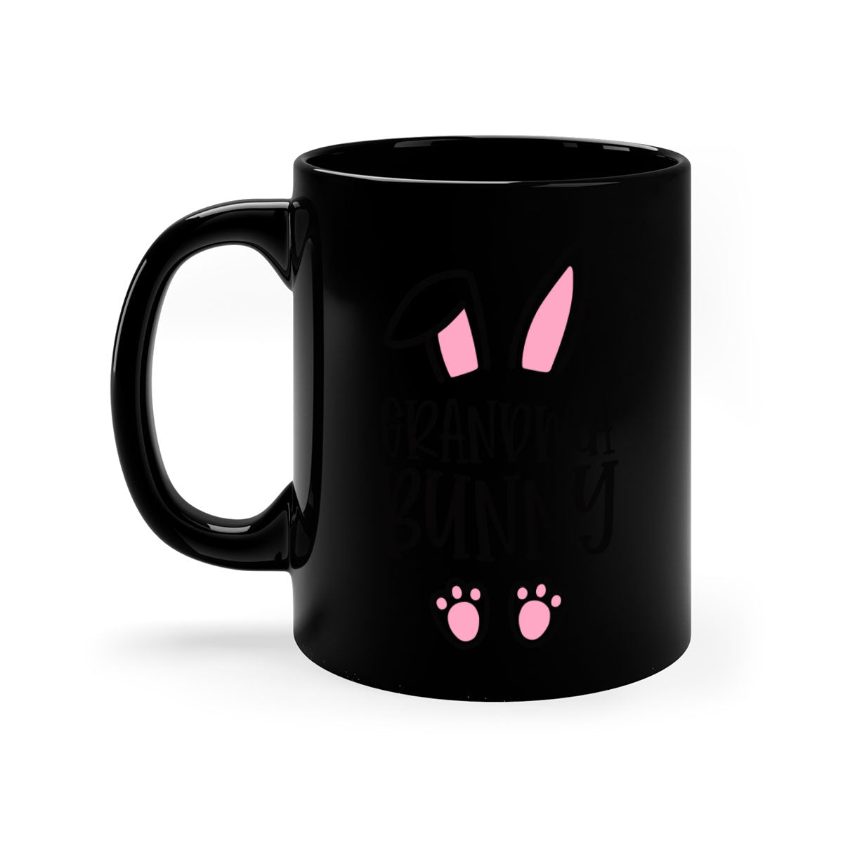 Familygrandma bunny 51# Mug with colorful handle and glossy finish, available in multiple colors and sizes.