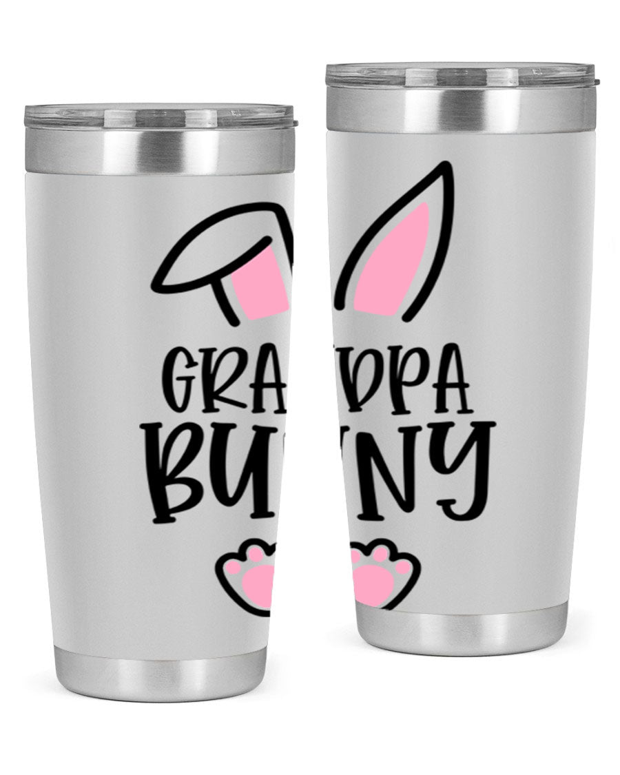 Familygrandpa Bunny 50# Easter Tumbler featuring a charming bunny design, made from double wall vacuum stainless steel.