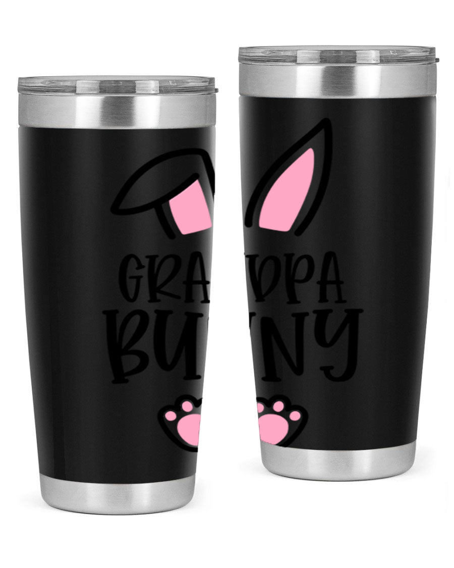 Familygrandpa Bunny 50# Easter Tumbler featuring a charming bunny design, made from double wall vacuum stainless steel.
