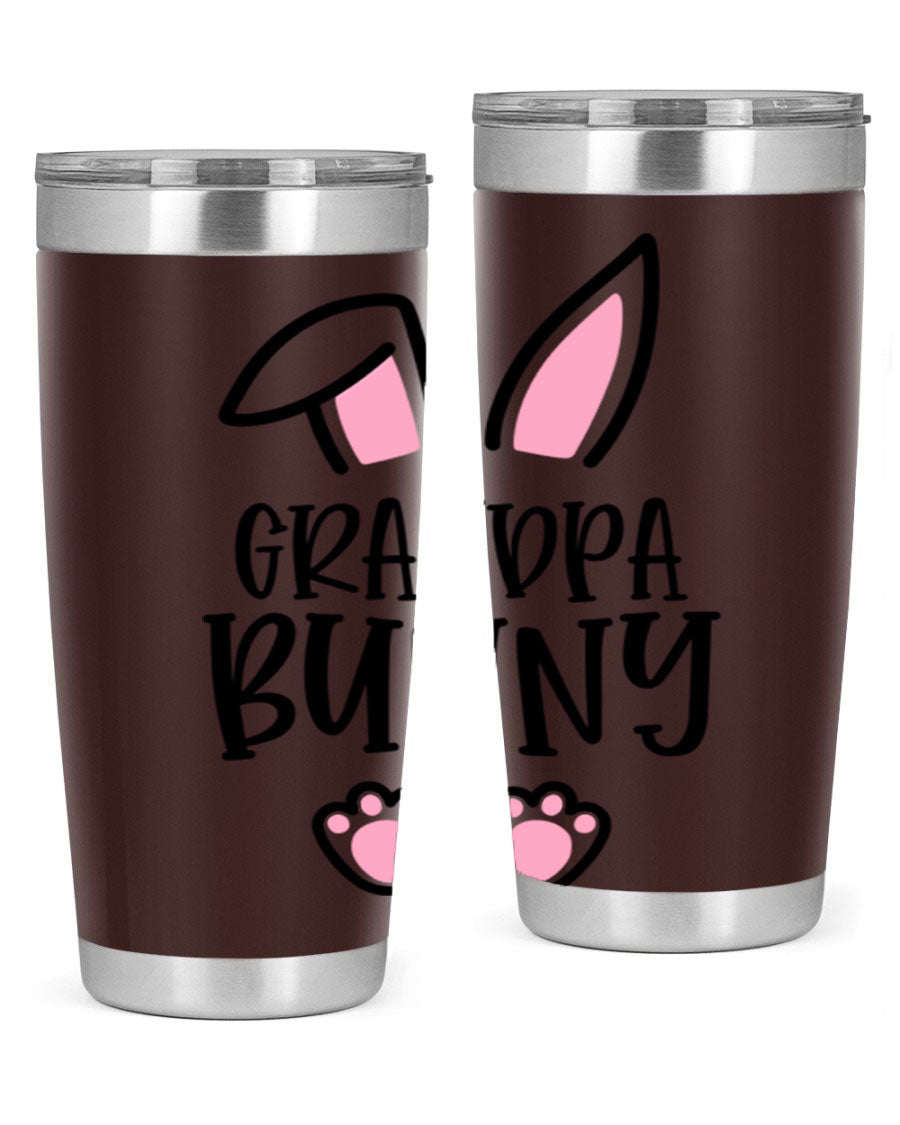 Familygrandpa Bunny 50# Easter Tumbler featuring a charming bunny design, made from double wall vacuum stainless steel.