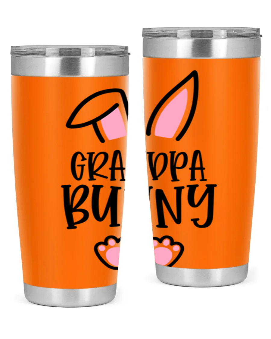 Familygrandpa Bunny 50# Easter Tumbler featuring a charming bunny design, made from double wall vacuum stainless steel.