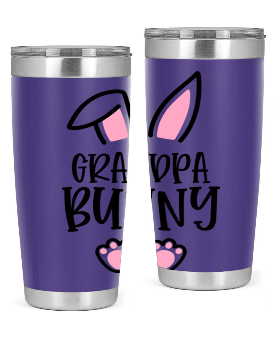 Familygrandpa Bunny 50# Easter Tumbler featuring a charming bunny design, made from double wall vacuum stainless steel.