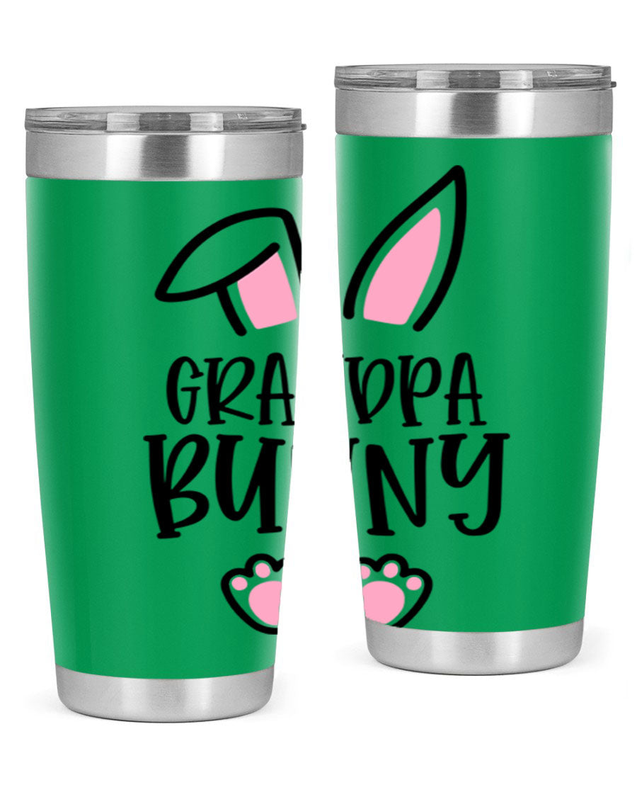 Familygrandpa Bunny 50# Easter Tumbler featuring a charming bunny design, made from double wall vacuum stainless steel.