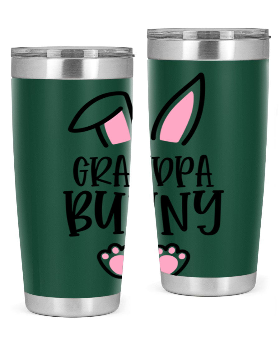 Familygrandpa Bunny 50# Easter Tumbler featuring a charming bunny design, made from double wall vacuum stainless steel.