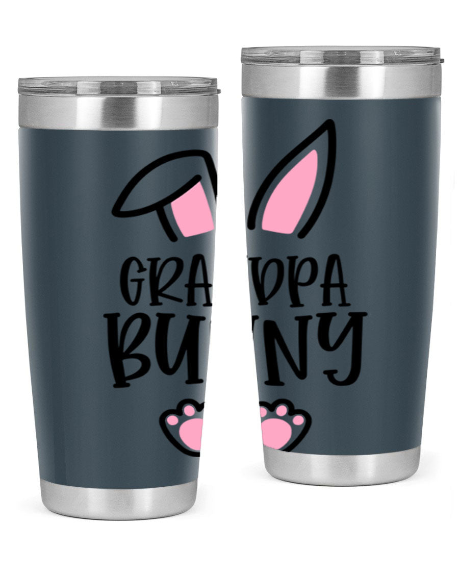 Familygrandpa Bunny 50# Easter Tumbler featuring a charming bunny design, made from double wall vacuum stainless steel.