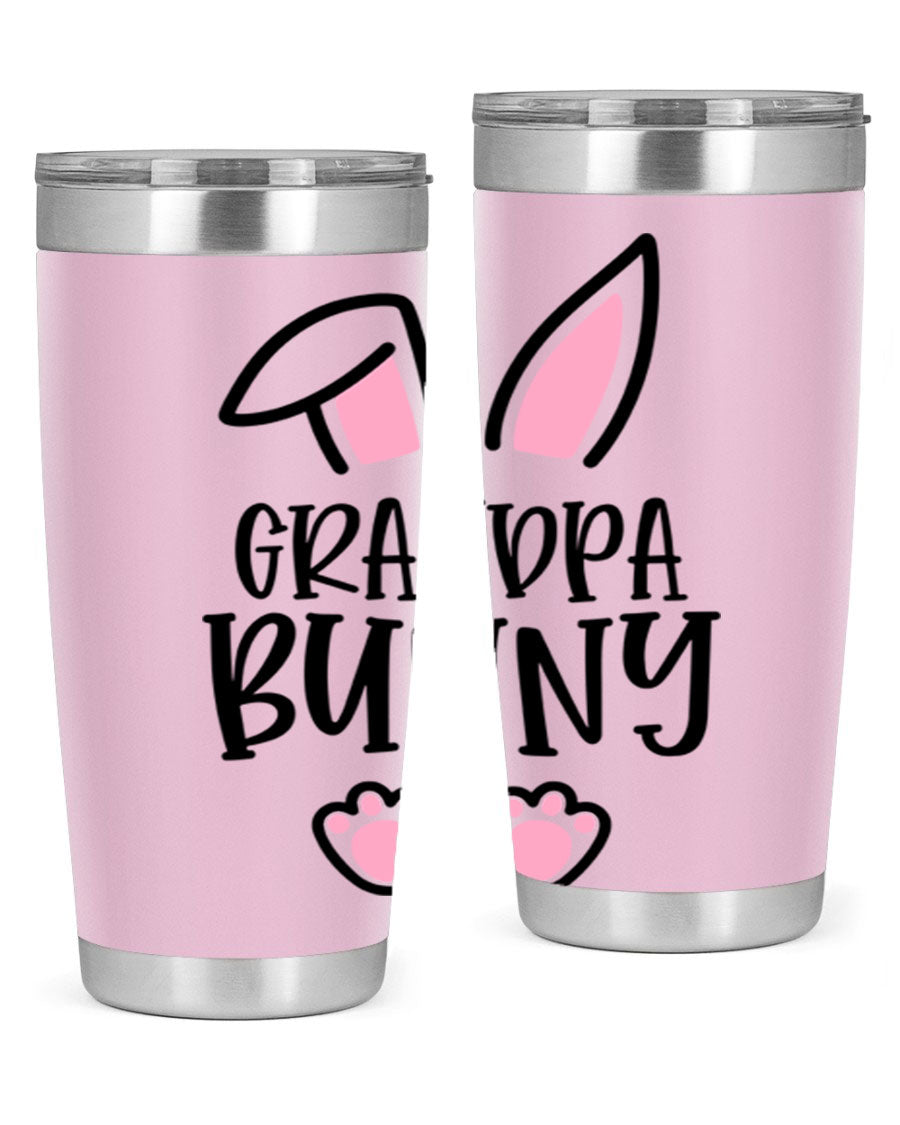 Familygrandpa Bunny 50# Easter Tumbler featuring a charming bunny design, made from double wall vacuum stainless steel.