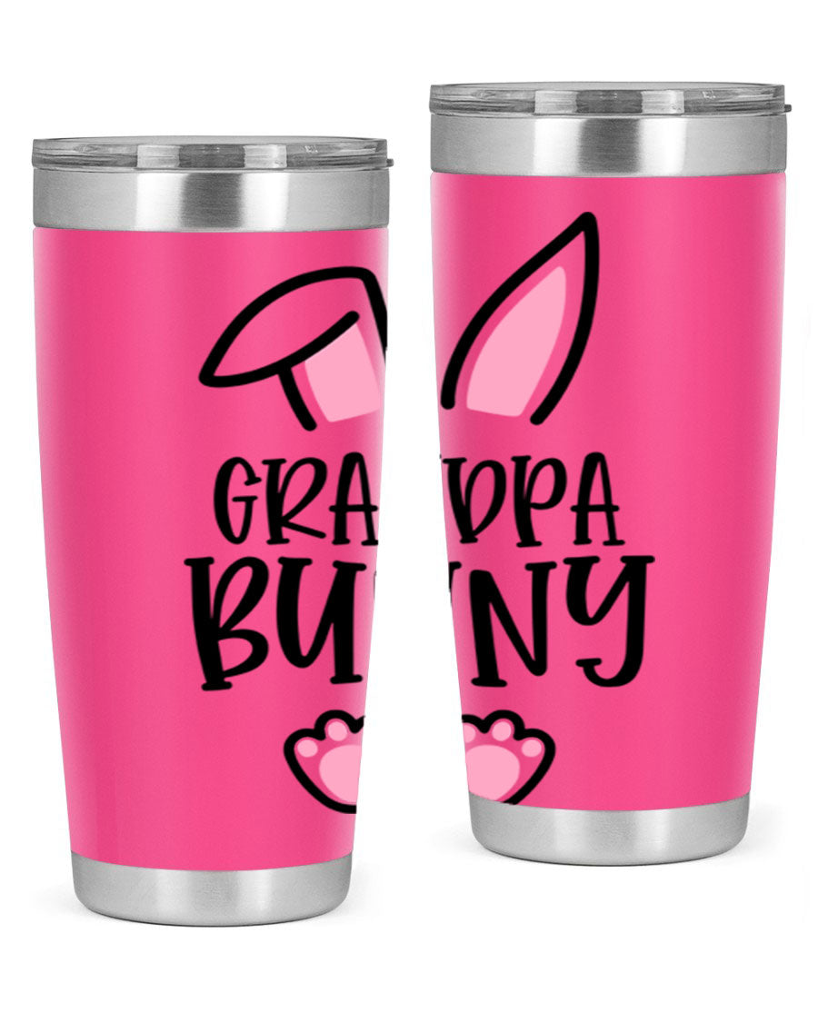 Familygrandpa Bunny 50# Easter Tumbler featuring a charming bunny design, made from double wall vacuum stainless steel.