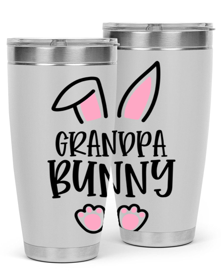 Familygrandpa Bunny 50# Easter Tumbler featuring a charming bunny design, made from double wall vacuum stainless steel.