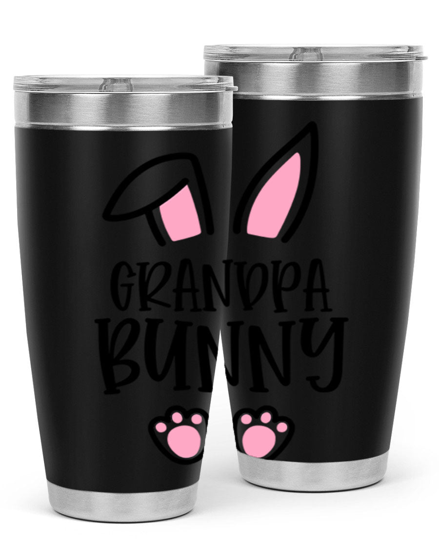 Familygrandpa Bunny 50# Easter Tumbler featuring a charming bunny design, made from double wall vacuum stainless steel.