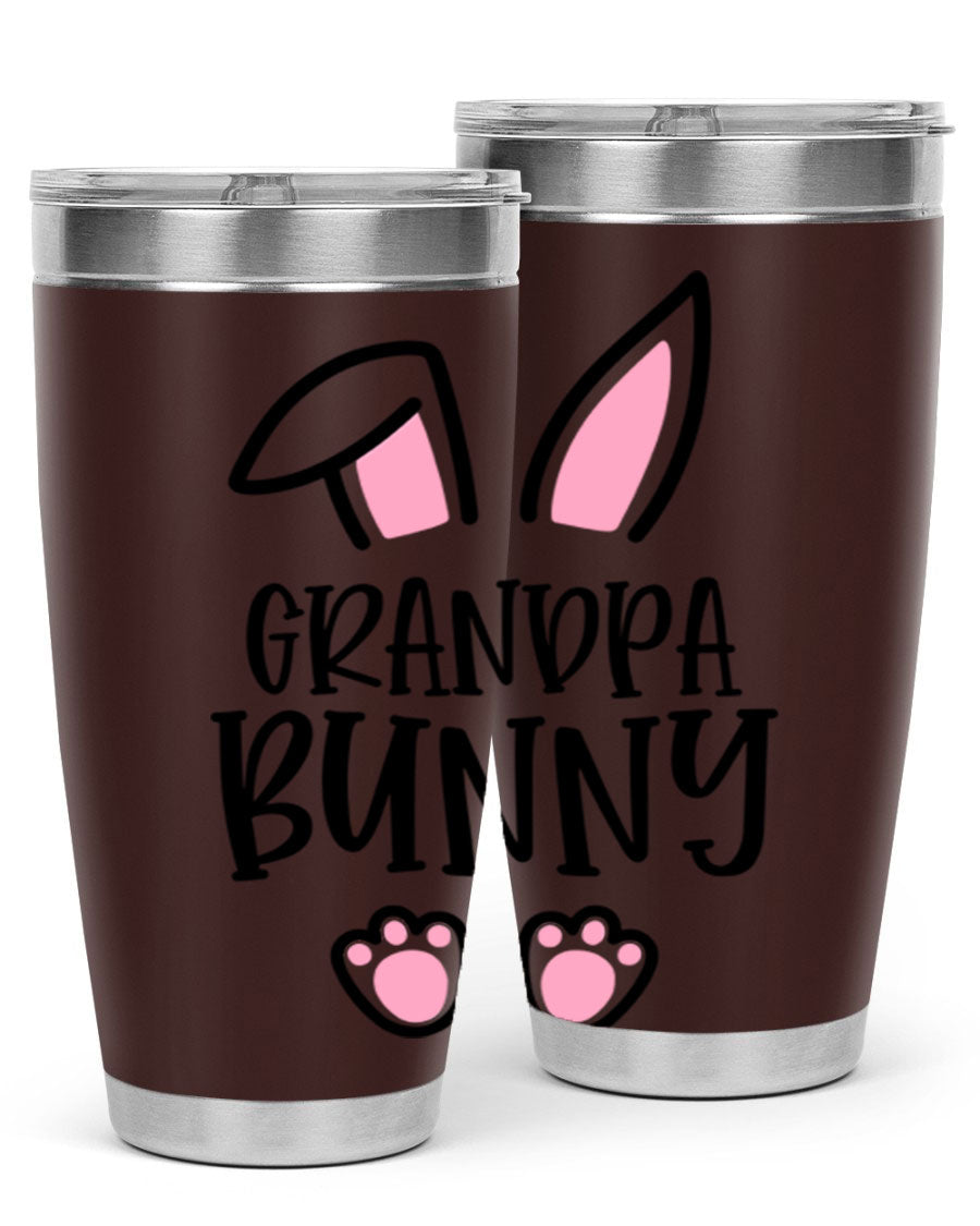 Familygrandpa Bunny 50# Easter Tumbler featuring a charming bunny design, made from double wall vacuum stainless steel.