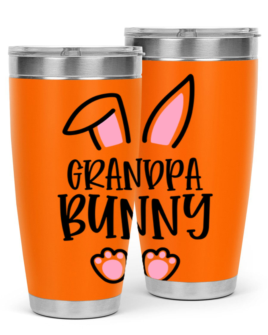 Familygrandpa Bunny 50# Easter Tumbler featuring a charming bunny design, made from double wall vacuum stainless steel.