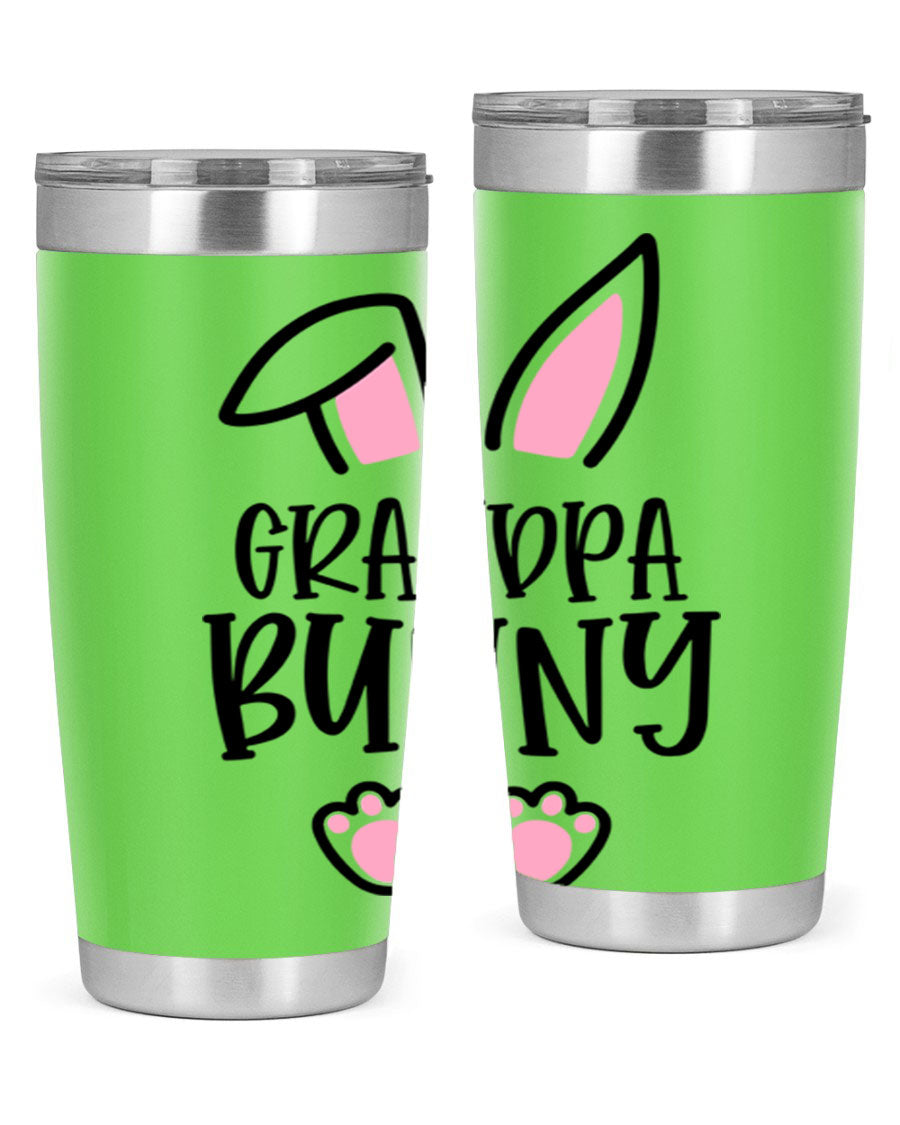 Familygrandpa Bunny 50# Easter Tumbler featuring a charming bunny design, made from double wall vacuum stainless steel.