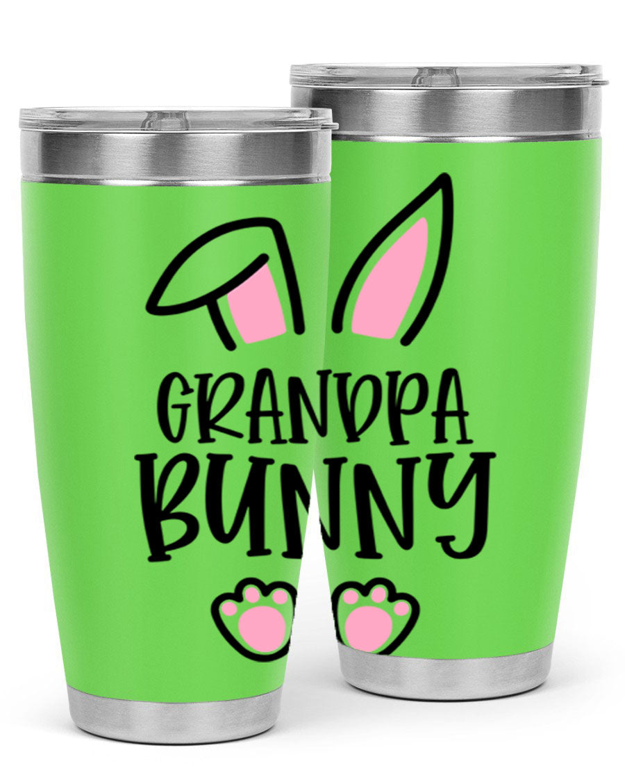 Familygrandpa Bunny 50# Easter Tumbler featuring a charming bunny design, made from double wall vacuum stainless steel.