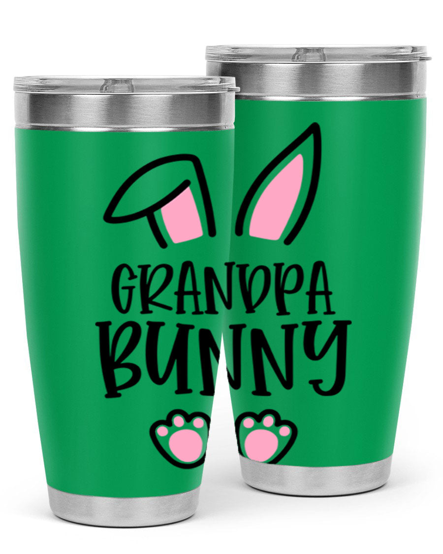 Familygrandpa Bunny 50# Easter Tumbler featuring a charming bunny design, made from double wall vacuum stainless steel.