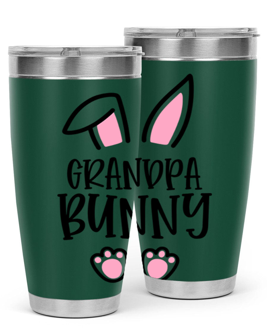 Familygrandpa Bunny 50# Easter Tumbler featuring a charming bunny design, made from double wall vacuum stainless steel.