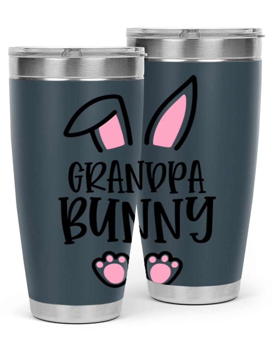 Familygrandpa Bunny 50# Easter Tumbler featuring a charming bunny design, made from double wall vacuum stainless steel.