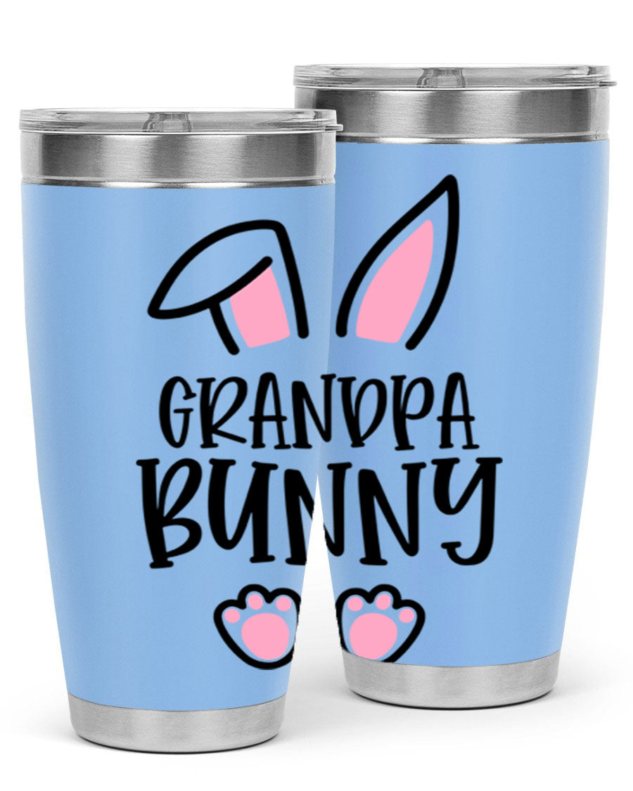 Familygrandpa Bunny 50# Easter Tumbler featuring a charming bunny design, made from double wall vacuum stainless steel.