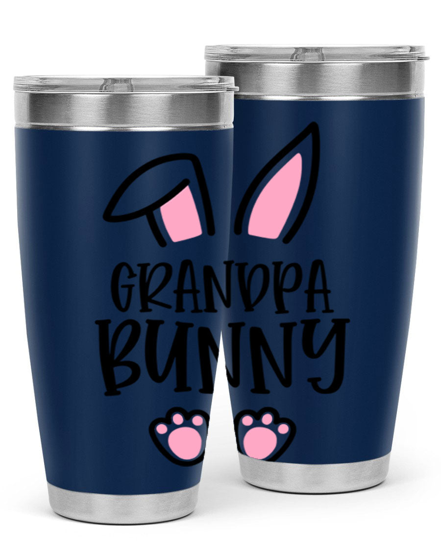 Familygrandpa Bunny 50# Easter Tumbler featuring a charming bunny design, made from double wall vacuum stainless steel.