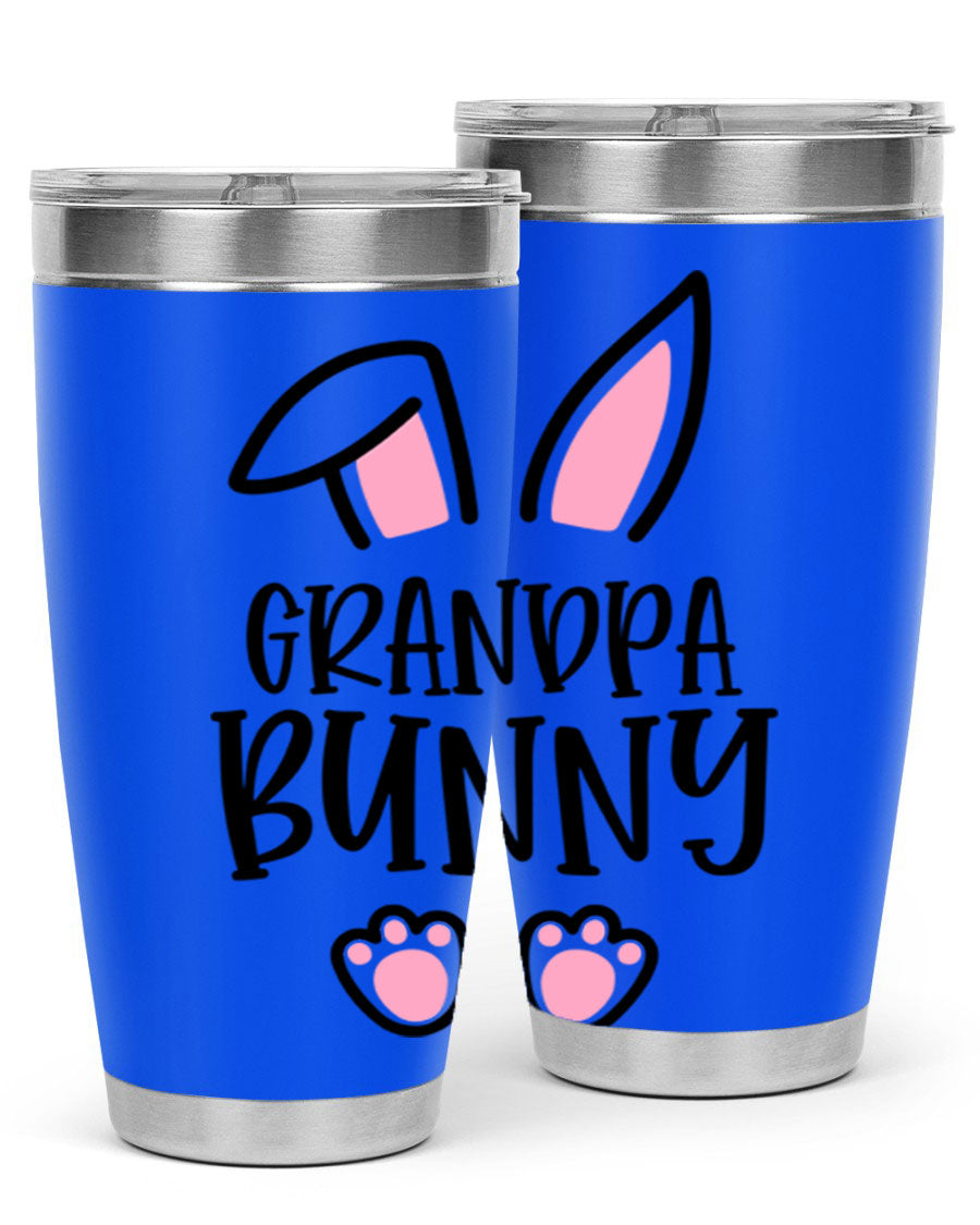 Familygrandpa Bunny 50# Easter Tumbler featuring a charming bunny design, made from double wall vacuum stainless steel.