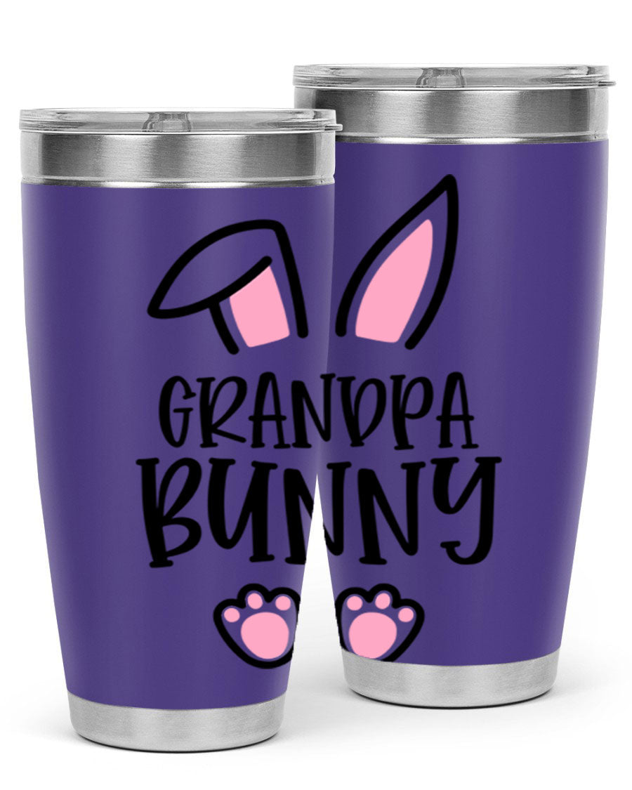 Familygrandpa Bunny 50# Easter Tumbler featuring a charming bunny design, made from double wall vacuum stainless steel.