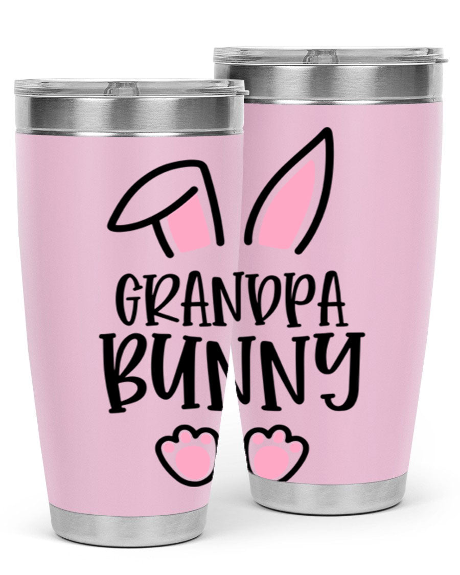 Familygrandpa Bunny 50# Easter Tumbler featuring a charming bunny design, made from double wall vacuum stainless steel.