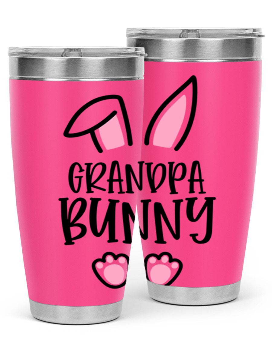 Familygrandpa Bunny 50# Easter Tumbler featuring a charming bunny design, made from double wall vacuum stainless steel.