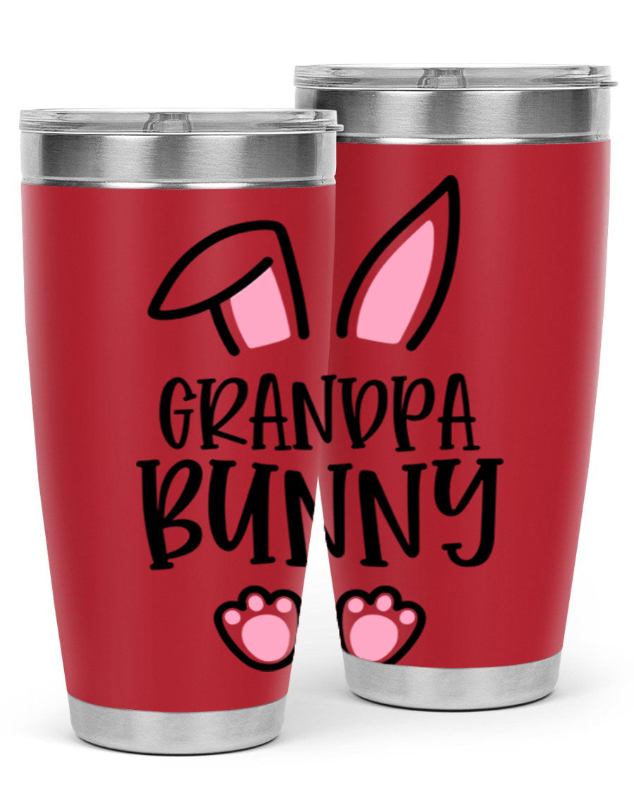 Familygrandpa Bunny 50# Easter Tumbler featuring a charming bunny design, made from double wall vacuum stainless steel.