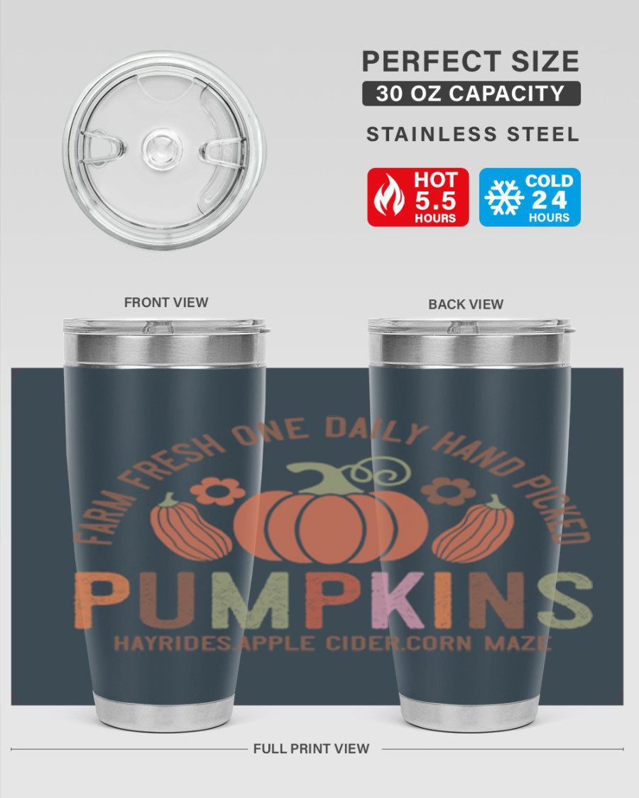 A vibrant display of hand-picked pumpkins, apple cider, and a corn maze, showcasing the essence of autumn festivities.