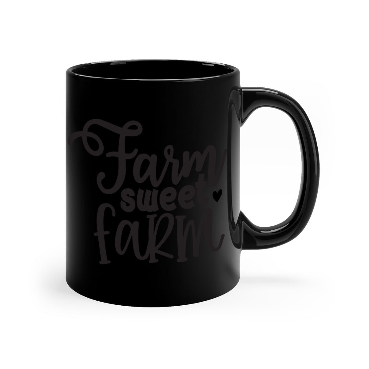Farm Sweet Farm 97# Mug featuring a two-tone design with a colored handle and glossy finish, available in multiple colors.