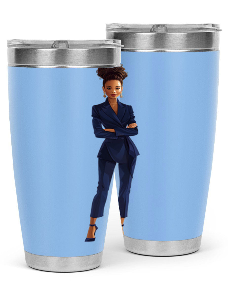 Fashion girl wearing an indigo cotton tank top, showcasing a stylish and comfortable look perfect for casual outings.