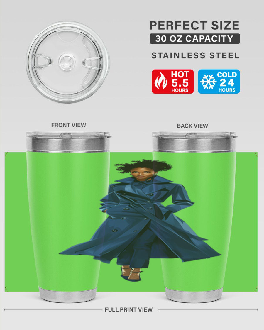 Fashion girl in indigo cotton tank top, showcasing a stylish and comfortable design perfect for various occasions.