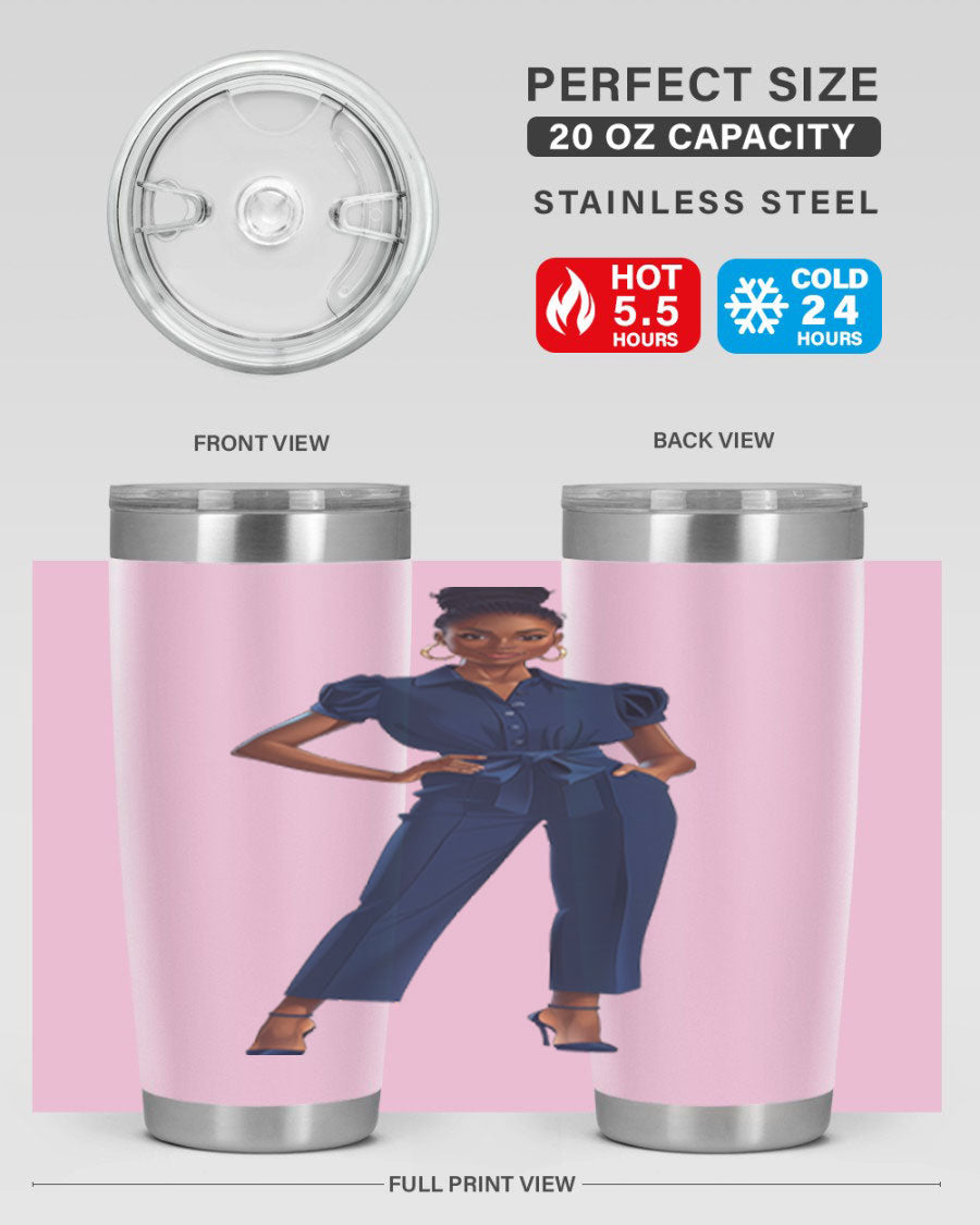 Fashion girl wearing an indigo cotton tank top, showcasing a stylish and comfortable design suitable for various occasions.