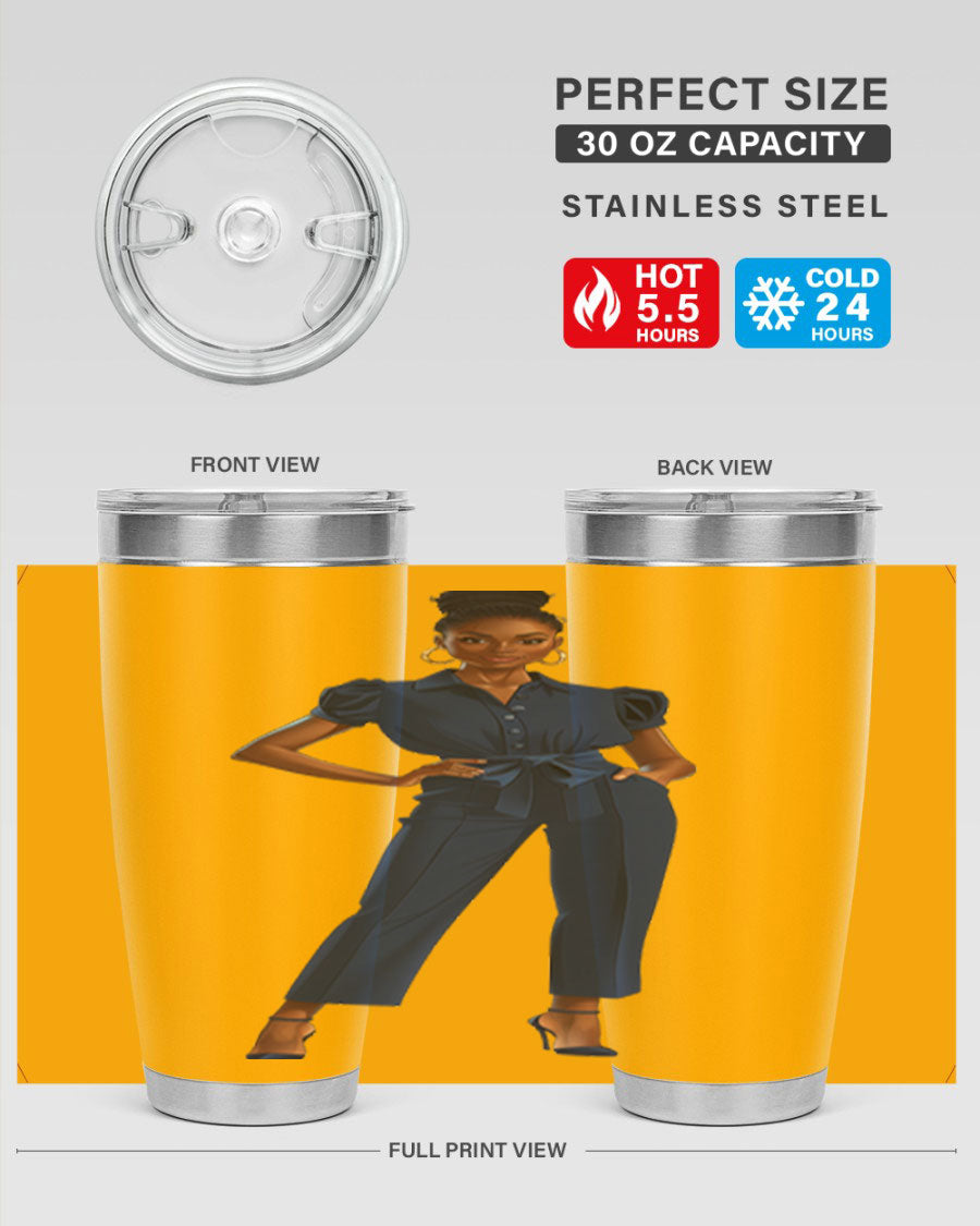 Fashion girl wearing an indigo cotton tank top, showcasing a stylish and comfortable design suitable for various occasions.