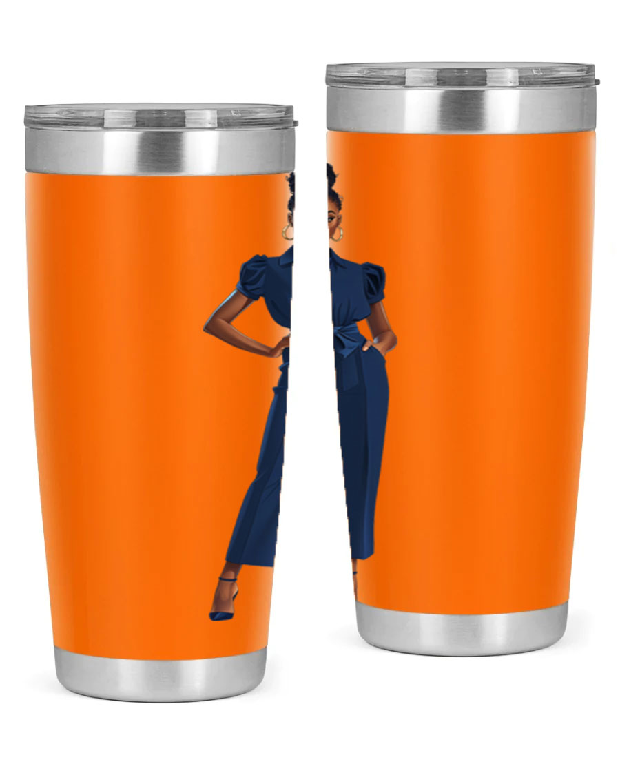 Fashion girl wearing an indigo cotton tank top, showcasing a stylish and comfortable design suitable for various occasions.