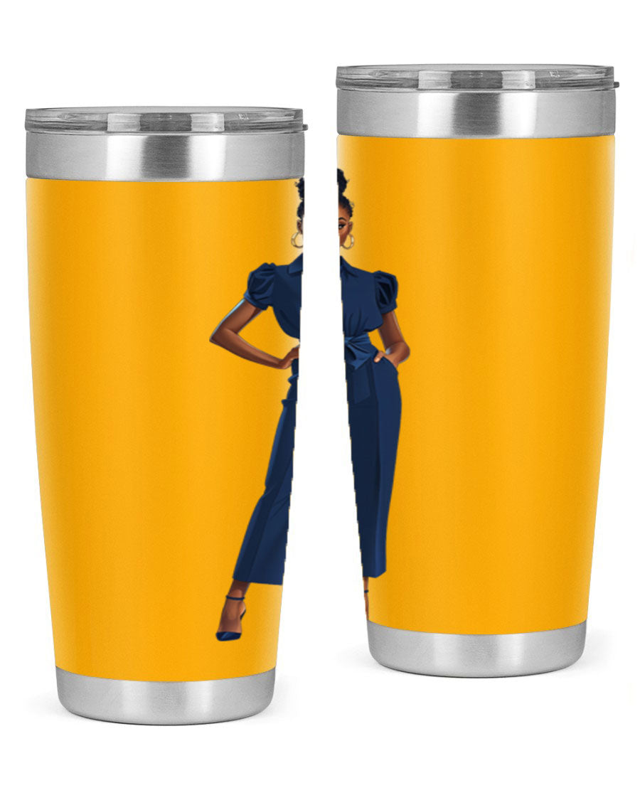 Fashion girl wearing an indigo cotton tank top, showcasing a stylish and comfortable design suitable for various occasions.