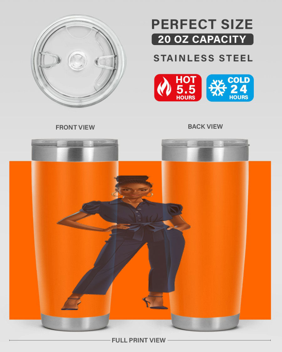 Fashion girl wearing an indigo cotton tank top, showcasing a stylish and comfortable design suitable for various occasions.