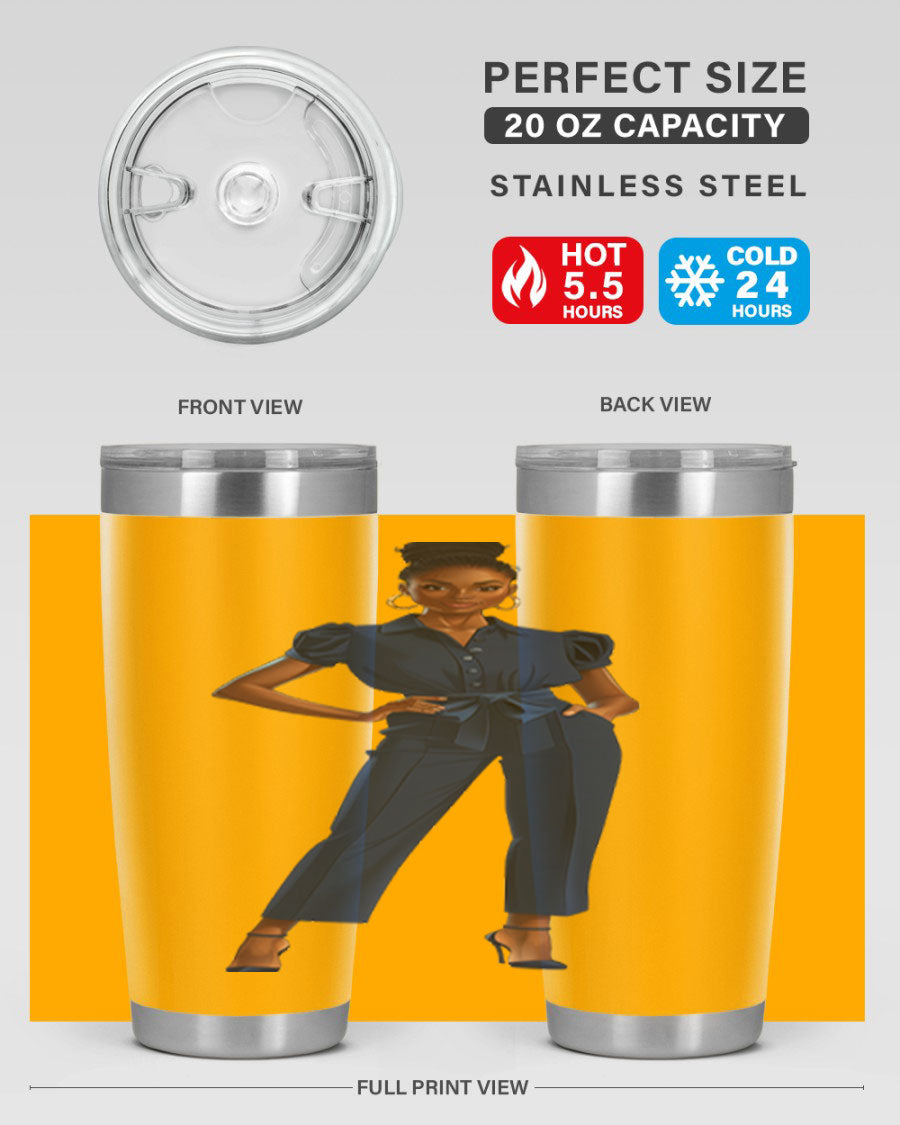 Fashion girl wearing an indigo cotton tank top, showcasing a stylish and comfortable design suitable for various occasions.