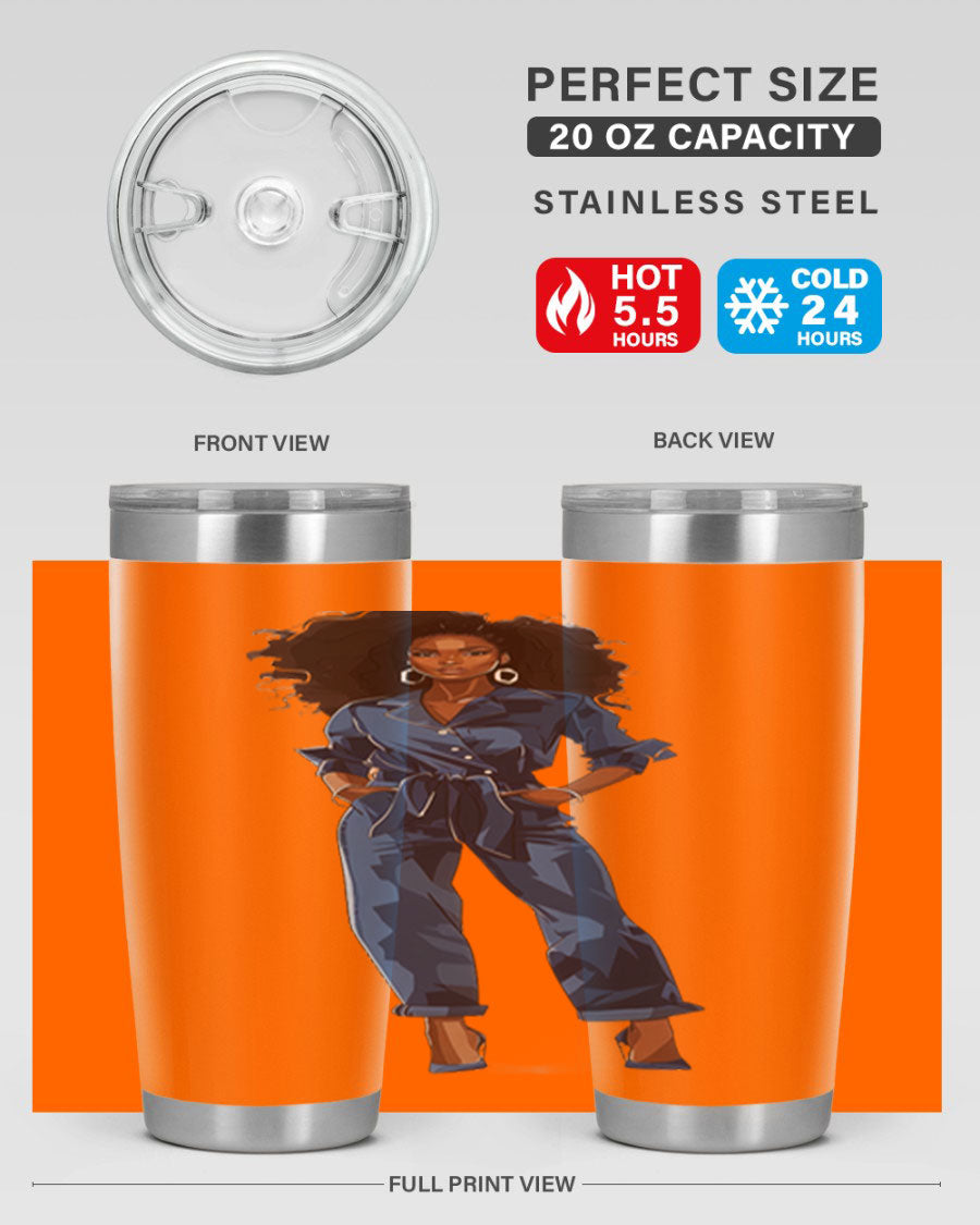 Fashion girl wearing an indigo cotton tank top, showcasing a stylish and comfortable design suitable for various occasions.