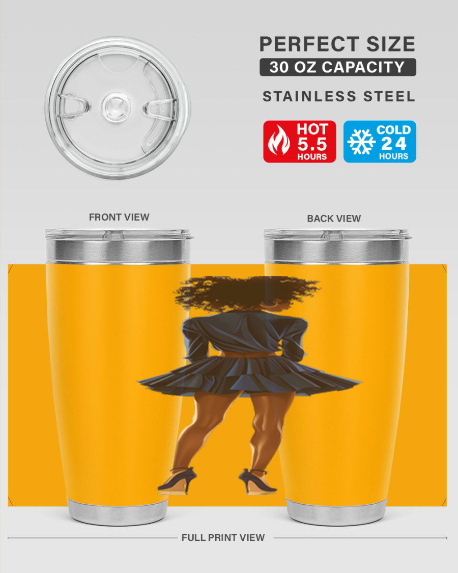 Fashion girl in indigo cotton tank top, showcasing a stylish and comfortable design perfect for various occasions.