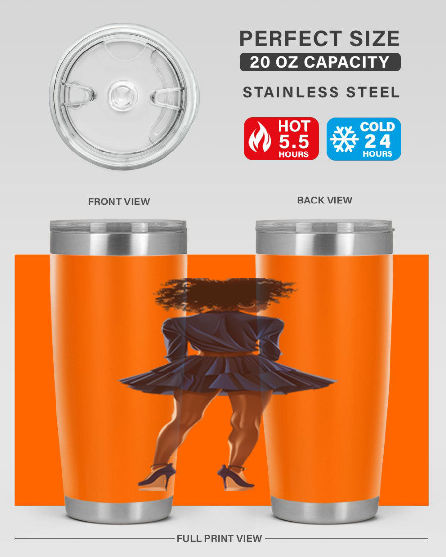 Fashion girl in indigo cotton tank top, showcasing a stylish and comfortable design perfect for various occasions.