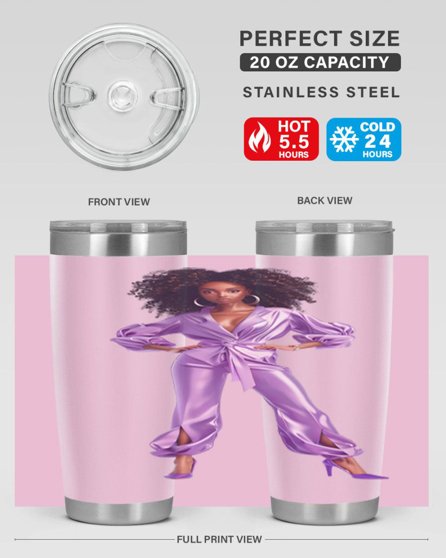 Fashion Girl in Lavender Cotton Tank top, showcasing a stylish lavender color and soft fabric, perfect for casual wear.