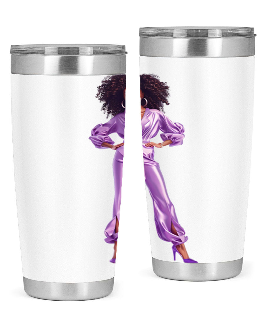 Fashion Girl in Lavender Cotton Tank top, showcasing a stylish lavender color and soft fabric, perfect for casual wear.