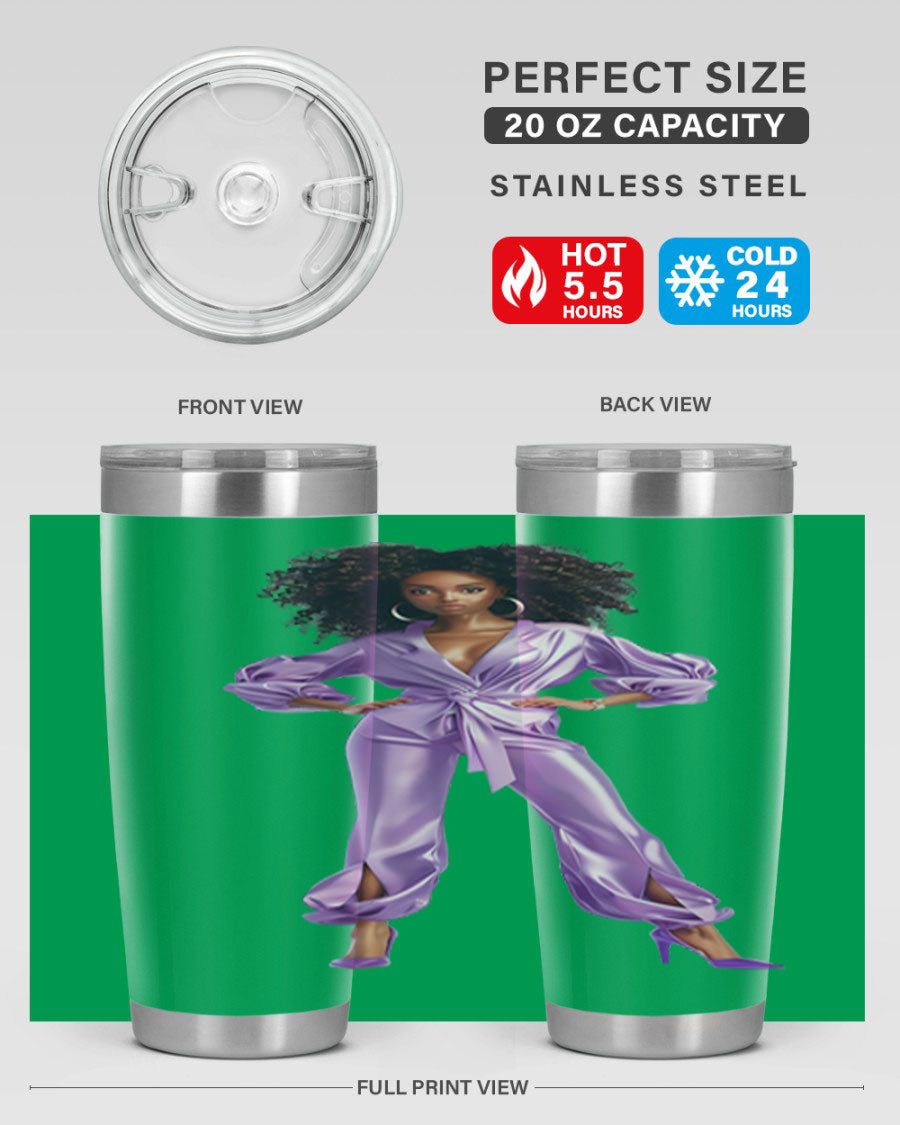 Fashion Girl in Lavender Cotton Tank top, showcasing a stylish lavender color and soft fabric, perfect for casual wear.